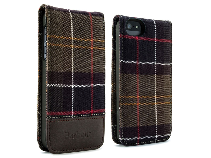 Barbour Tartan Flip Case - iPhone SE / 5s / 5 Hoesje