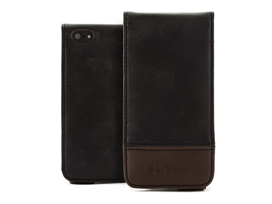 Barbour Leather Style Flip Case - Hoesje voor iPhone 5/5S