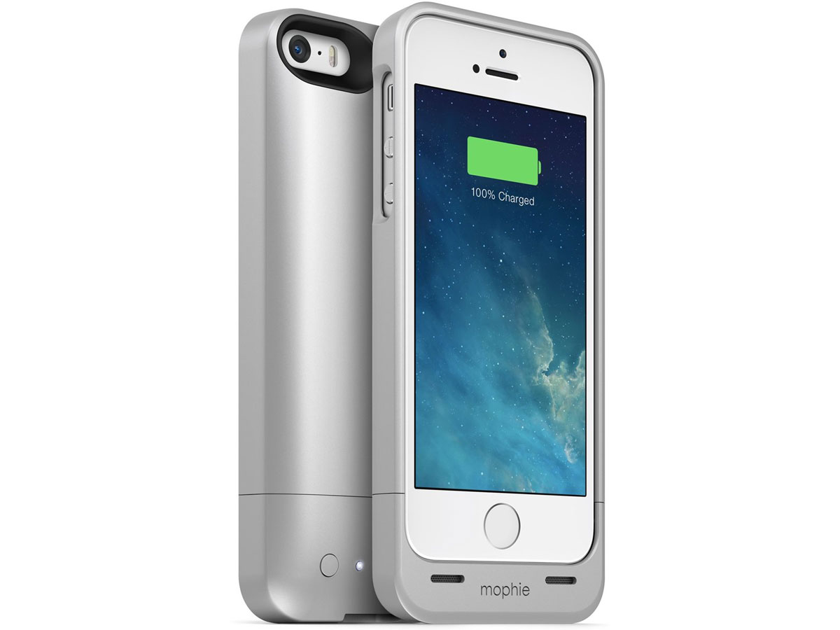 Mophie Juice Pack Helium Zilver iPhone SE/5s/5 Hoesje