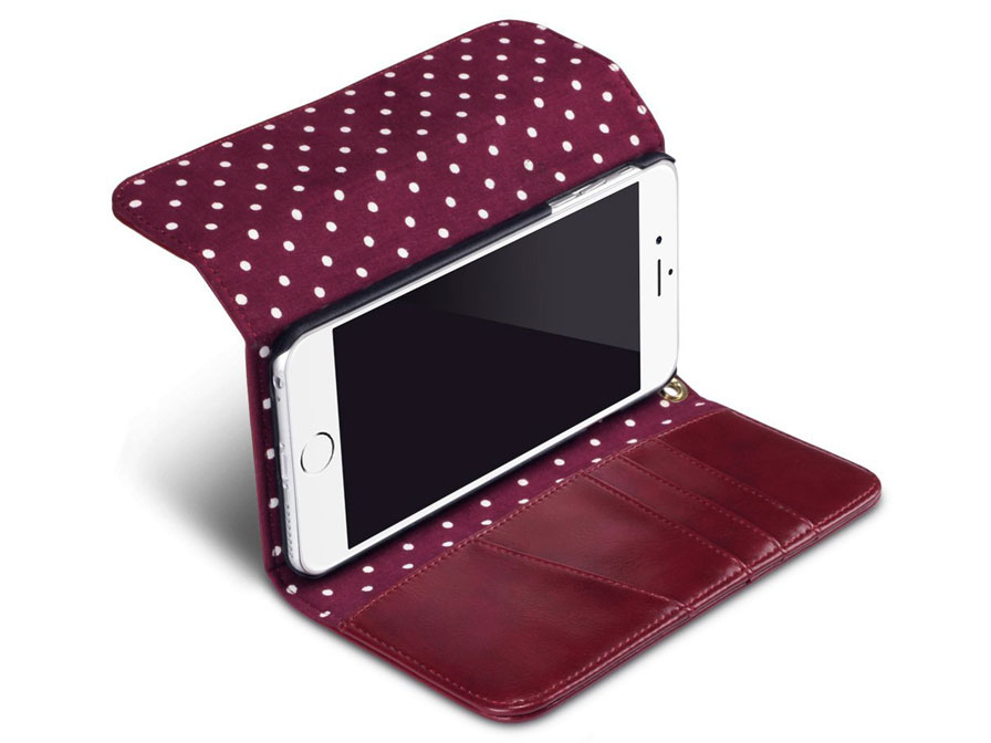 Covert Polka Dot Wallet Case - iPhone 6/6S hoesje