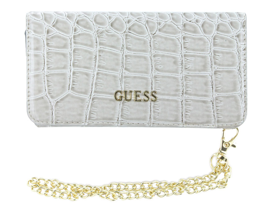 Guess Glossy Croco Clutch Case - iPhone 6/6s hoesje