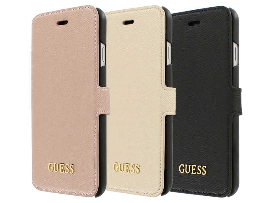Guess Saffiano Bookcase - iPhone 6/6s hoesje