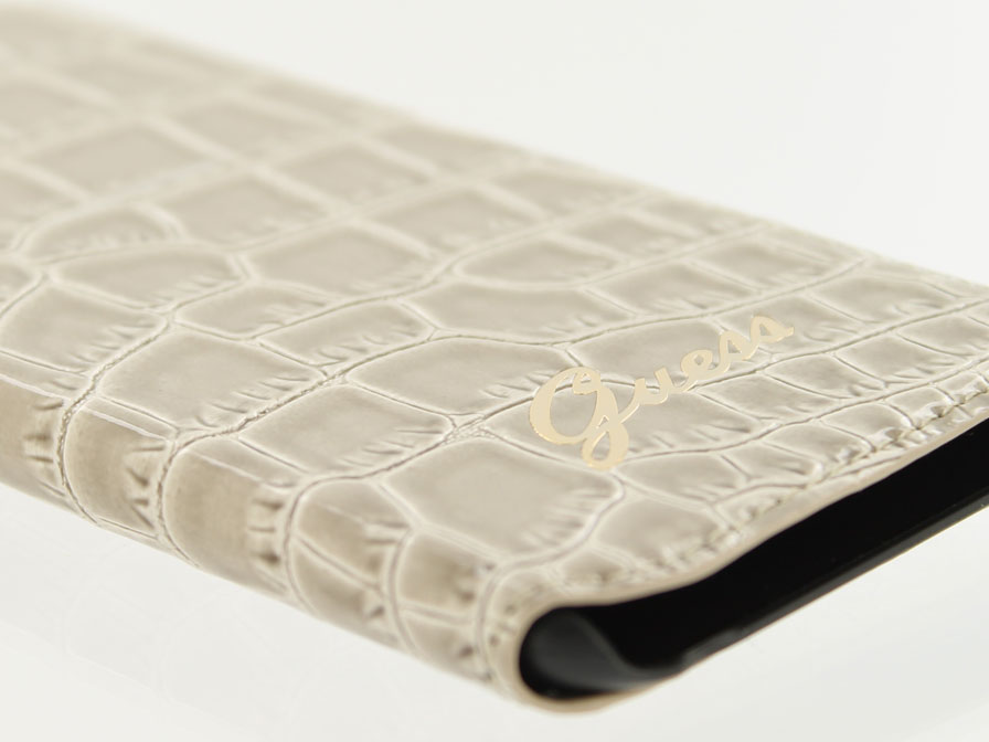 Guess Glossy Croco Folio - iPhone 6/6S hoesje