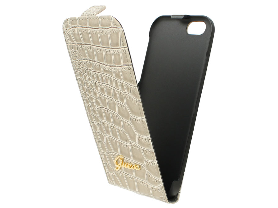 Guess Glossy Croco Flip Case - iPhone 6/6S hoesje