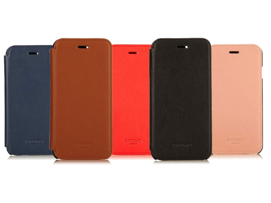 Knomo Leather Folio - Sideflip Case voor iPhone 6/6S