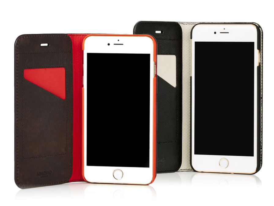 Knomo Premium Folio - Lederen Case voor iPhone 6/6s