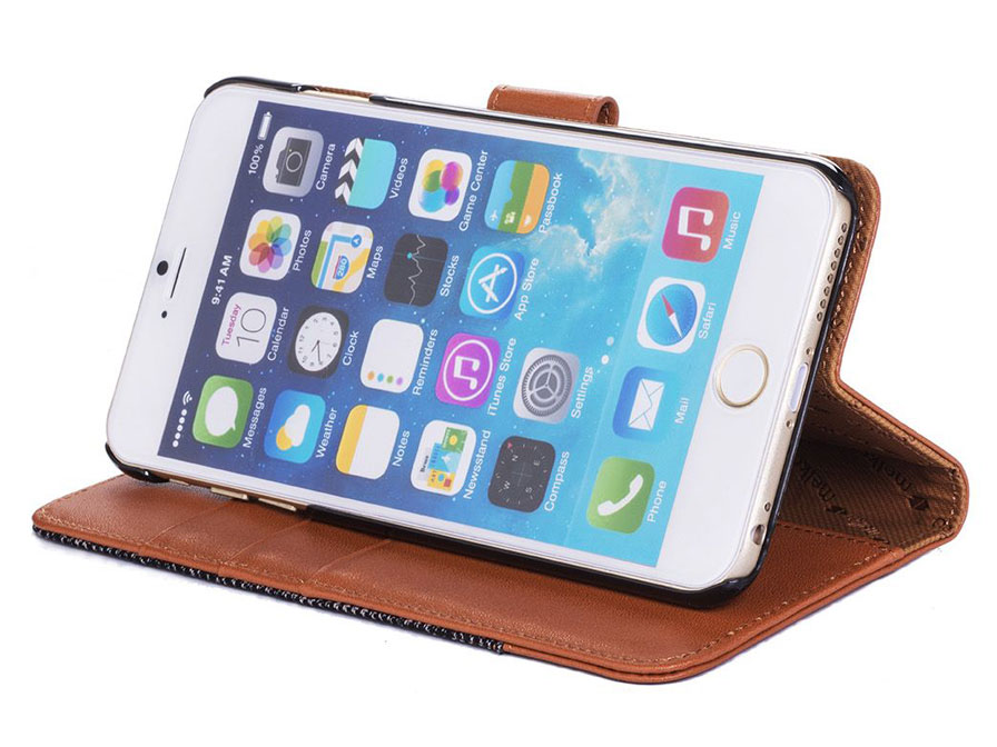 Melkco Holmes Book Case - Leren iPhone 6/6s hoesje