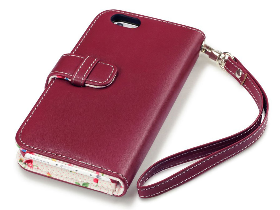 CaseBoutique Flower Wallet Case - Hoesje voor iPhone 6/6S