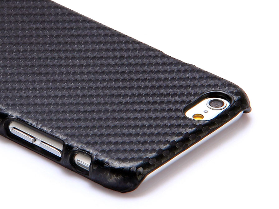 Carbon Leather Back Case - Hoesje voor iPhone 6/6S