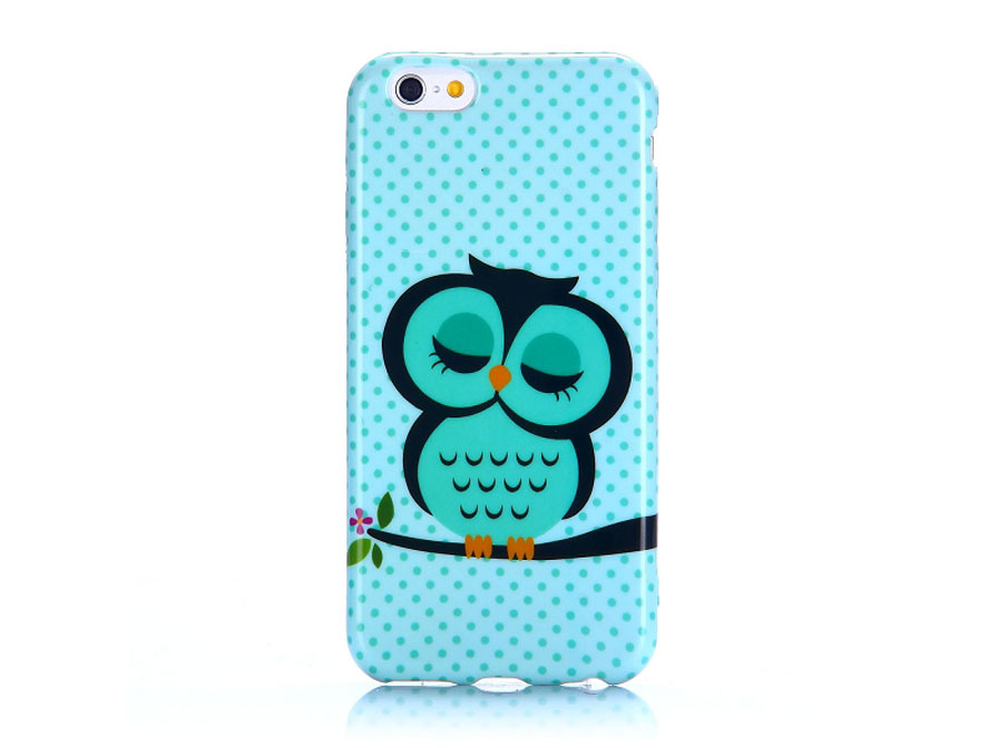 Sleepy Owl Soft Case - Hoesje voor iPhone 6/6S