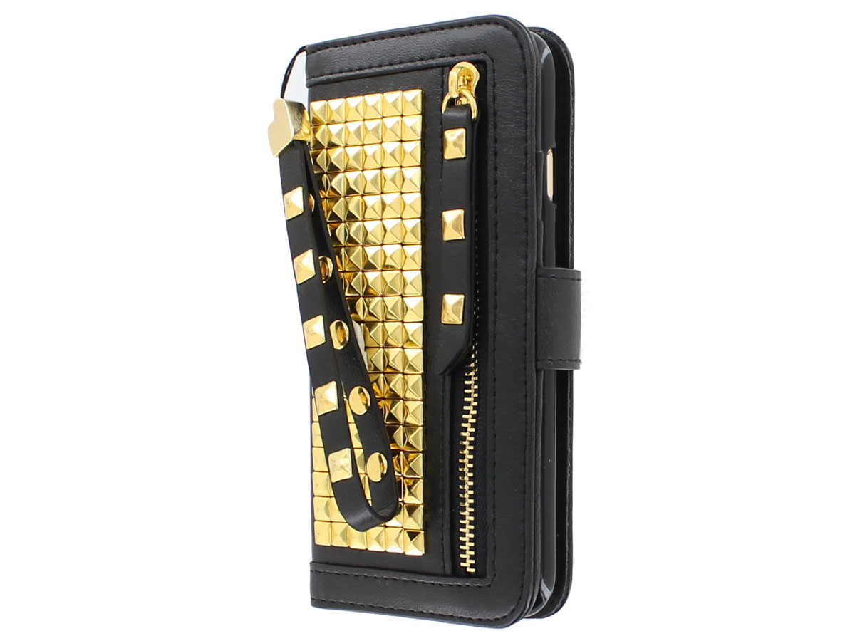 Studs Roxie Bookcase Goud - iPhone 6/6s hoesje