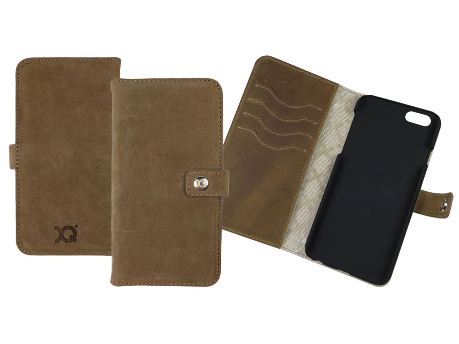Xqisit Leather Wallet Case - Leren iPhone 6/6S hoesje