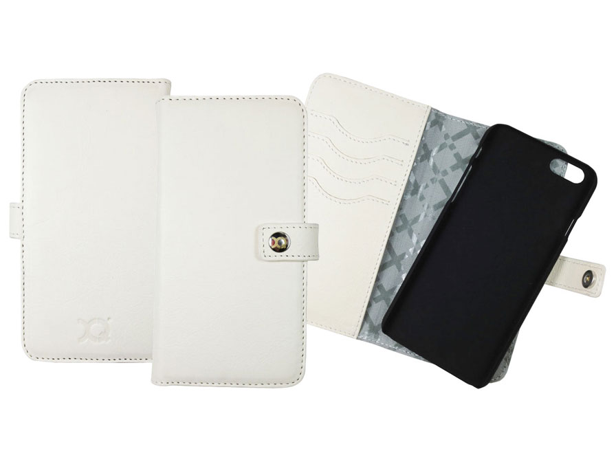 Xqisit Leather Wallet Case Eman - Leren iPhone 6/6S hoesje