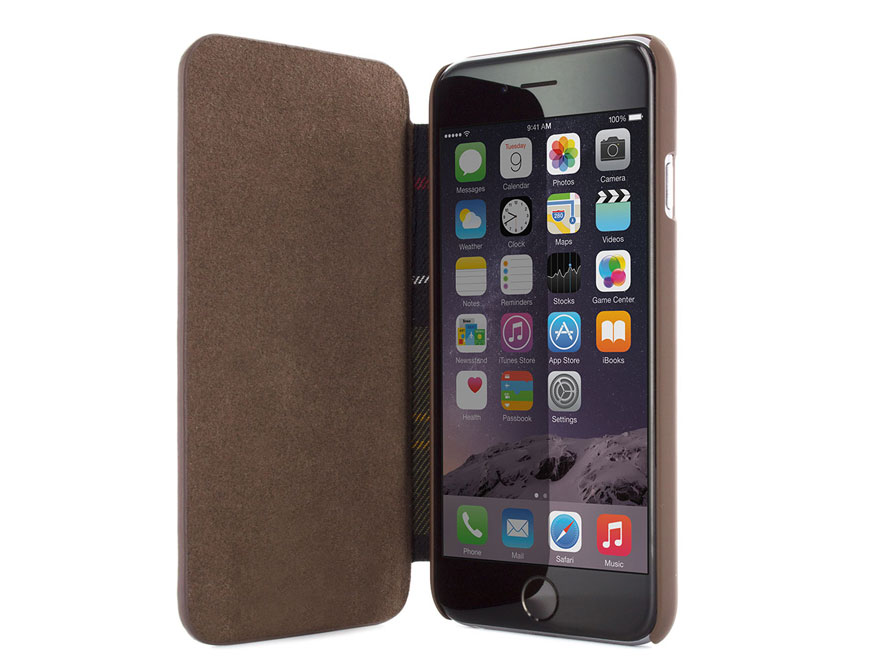 Barbour Leather Style Folio Case - iPhone 6/6S hoesje