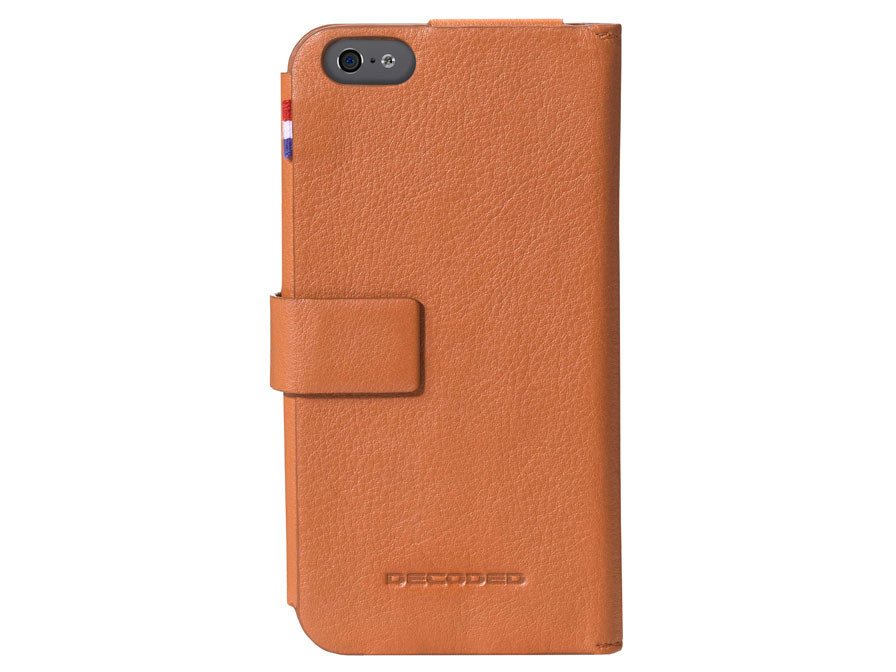 Decoded Leather Wallet Case - Leren iPhone 6/6S hoesje (Cognac)