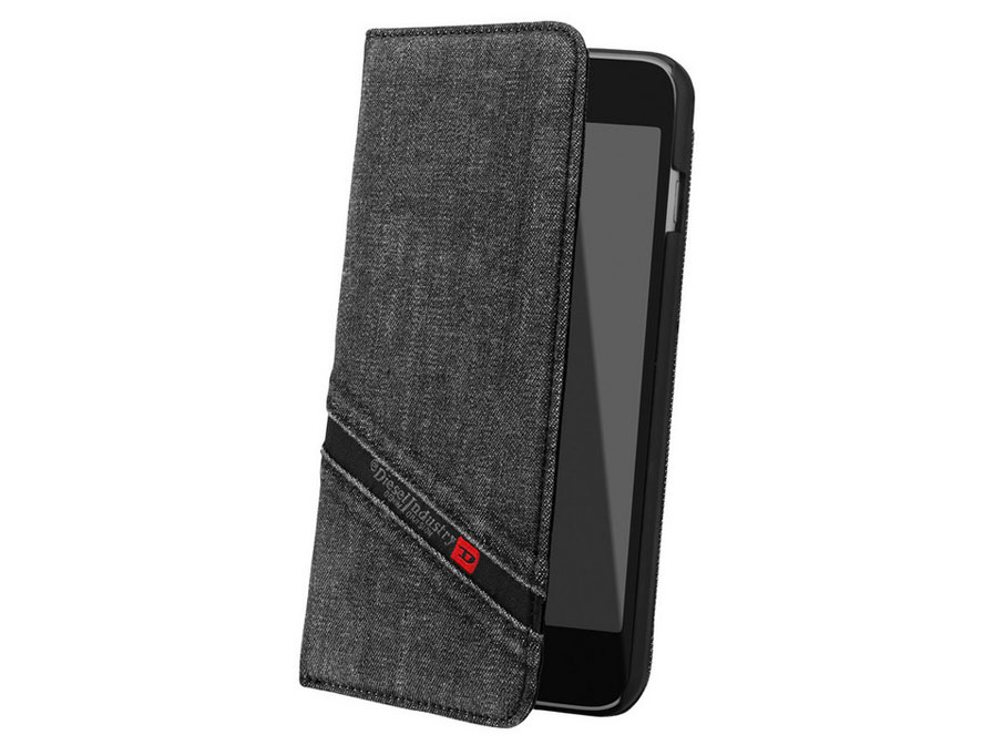 Diesel Black Denim Bookcase - iPhone 6/6s hoesje