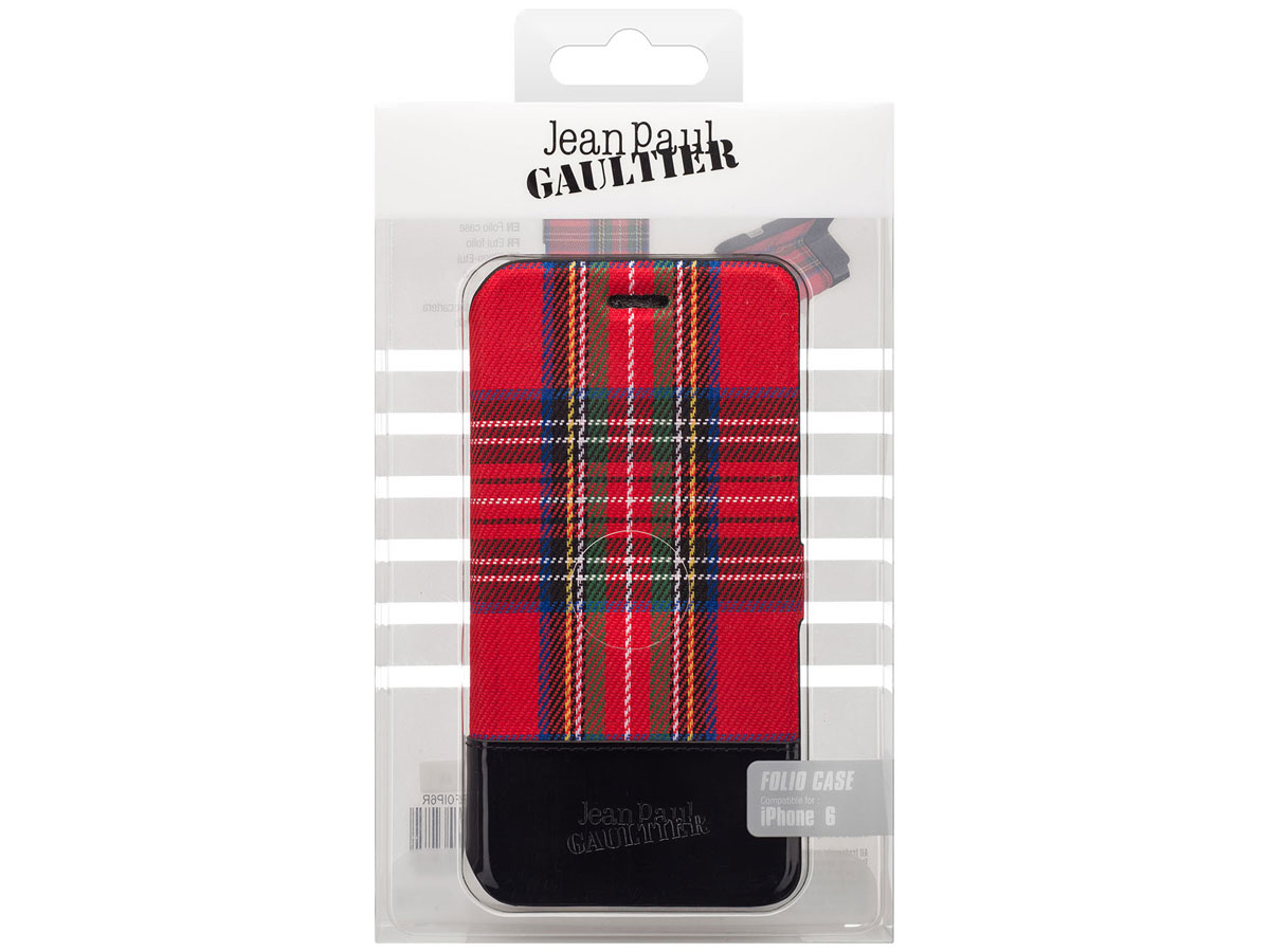 Jean Paul Gaultier Tartan Folio - iPhone 6/6S hoesje