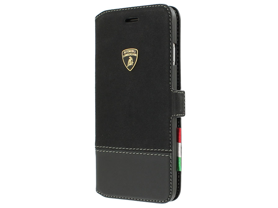 Lamborghini Alcatara Wallet Case - iPhone 6/6S hoesje