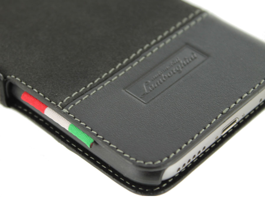 Lamborghini Alcatara Wallet Case - iPhone 6/6S hoesje