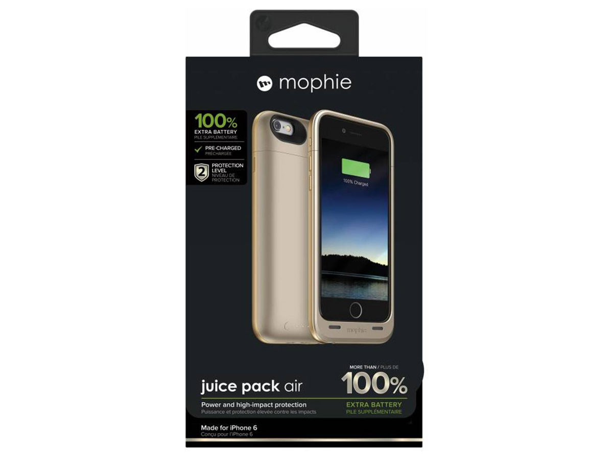 Mophie Juice Pack Air Goud - iPhone 6/6s Hoesje Accu