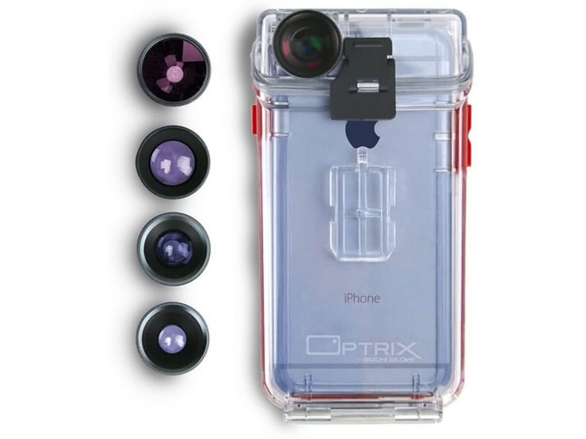 Optrix PRO Kit - Waterdicht iPhone 6/6s Hoesje + Lenzen