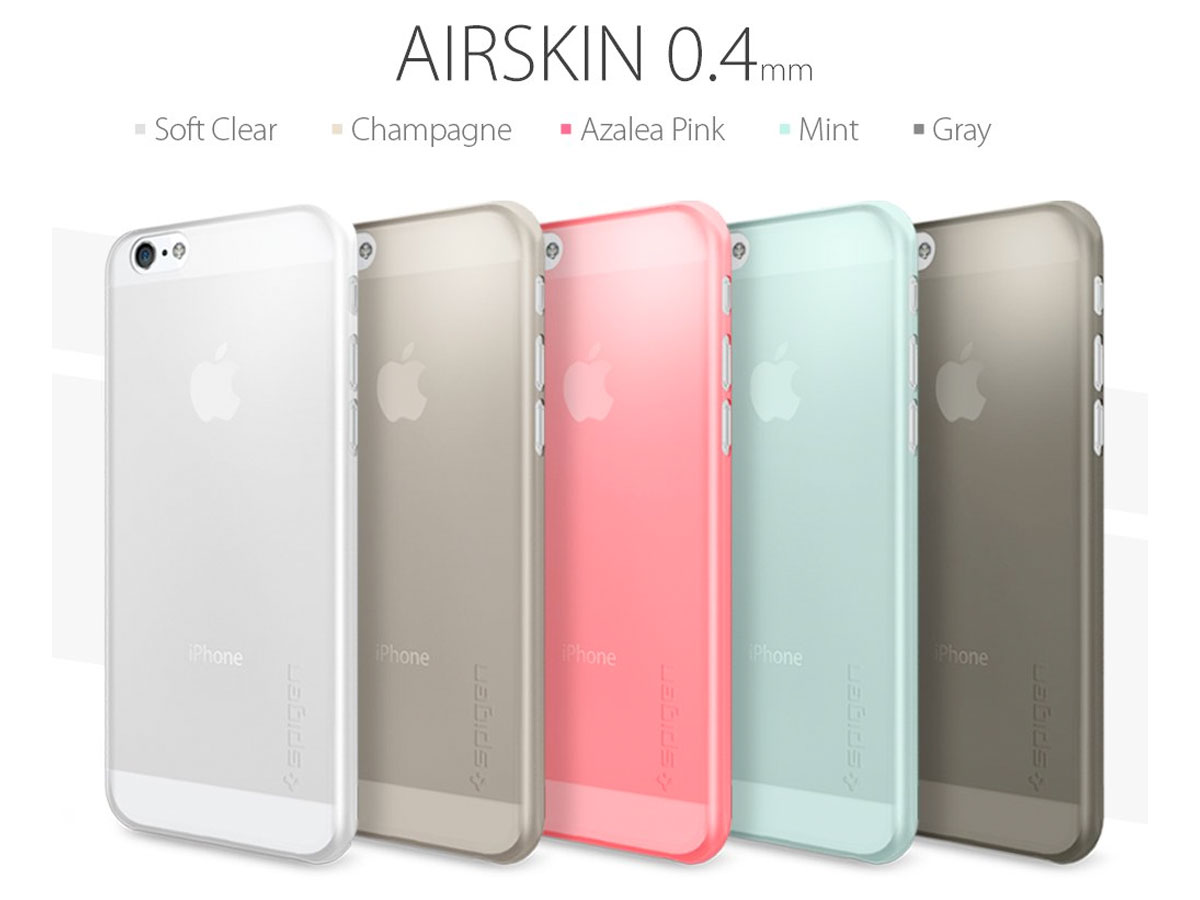 Lyrisch duim Nadruk Spigen AirSkin 0.4mm Case Clear | iPhone 6/6s hoesje