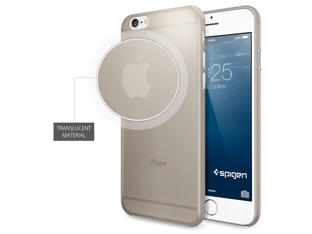 Spigen AirSkin 0.4mm Ultra Thin Case Grijs - iPhone 6/6s hoesje