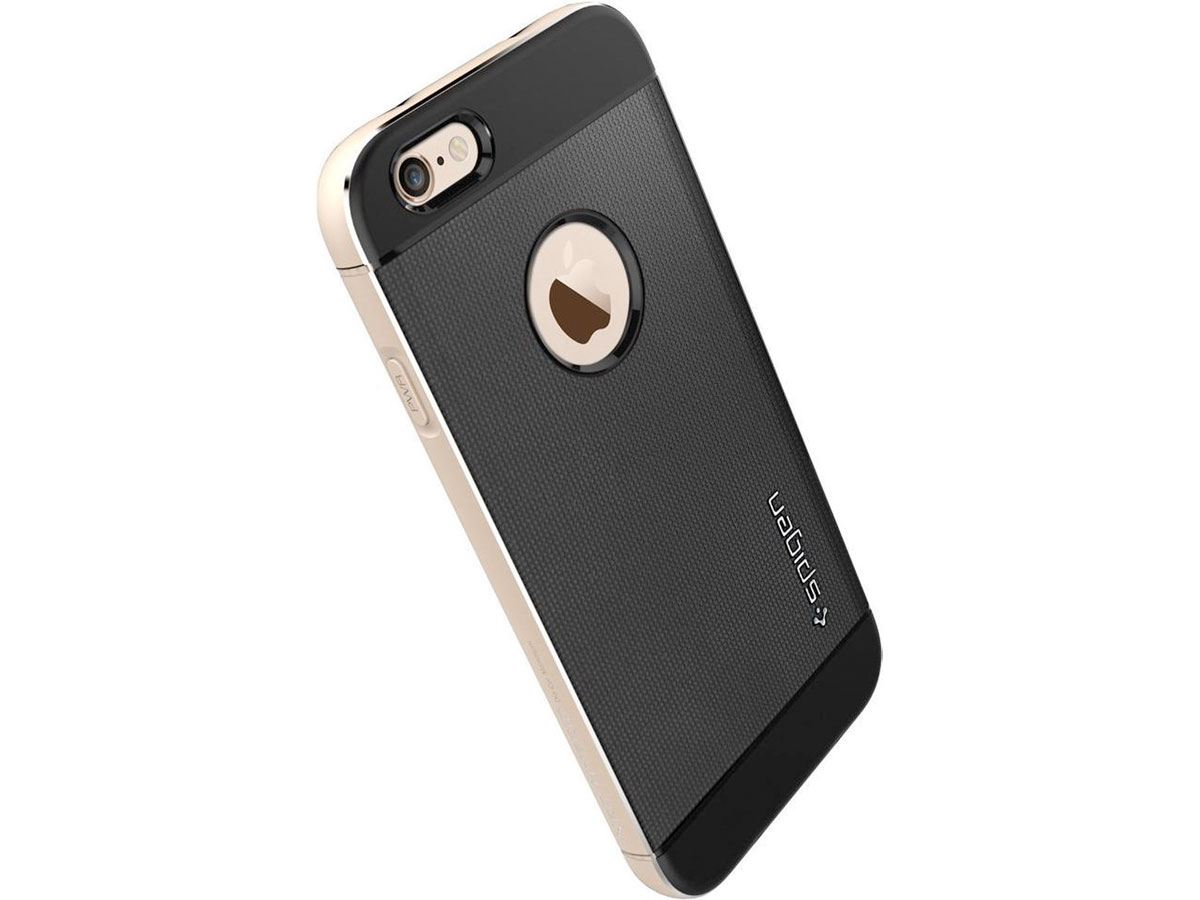 Spigen Neo Hybrid Metal Case Zwart/Goud - iPhone 6/6s hoesje