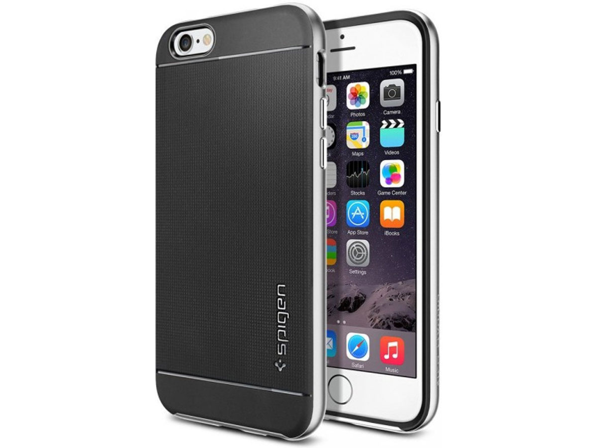 Spigen Neo Hybrid Case Zilver - iPhone 6/6s hoesje