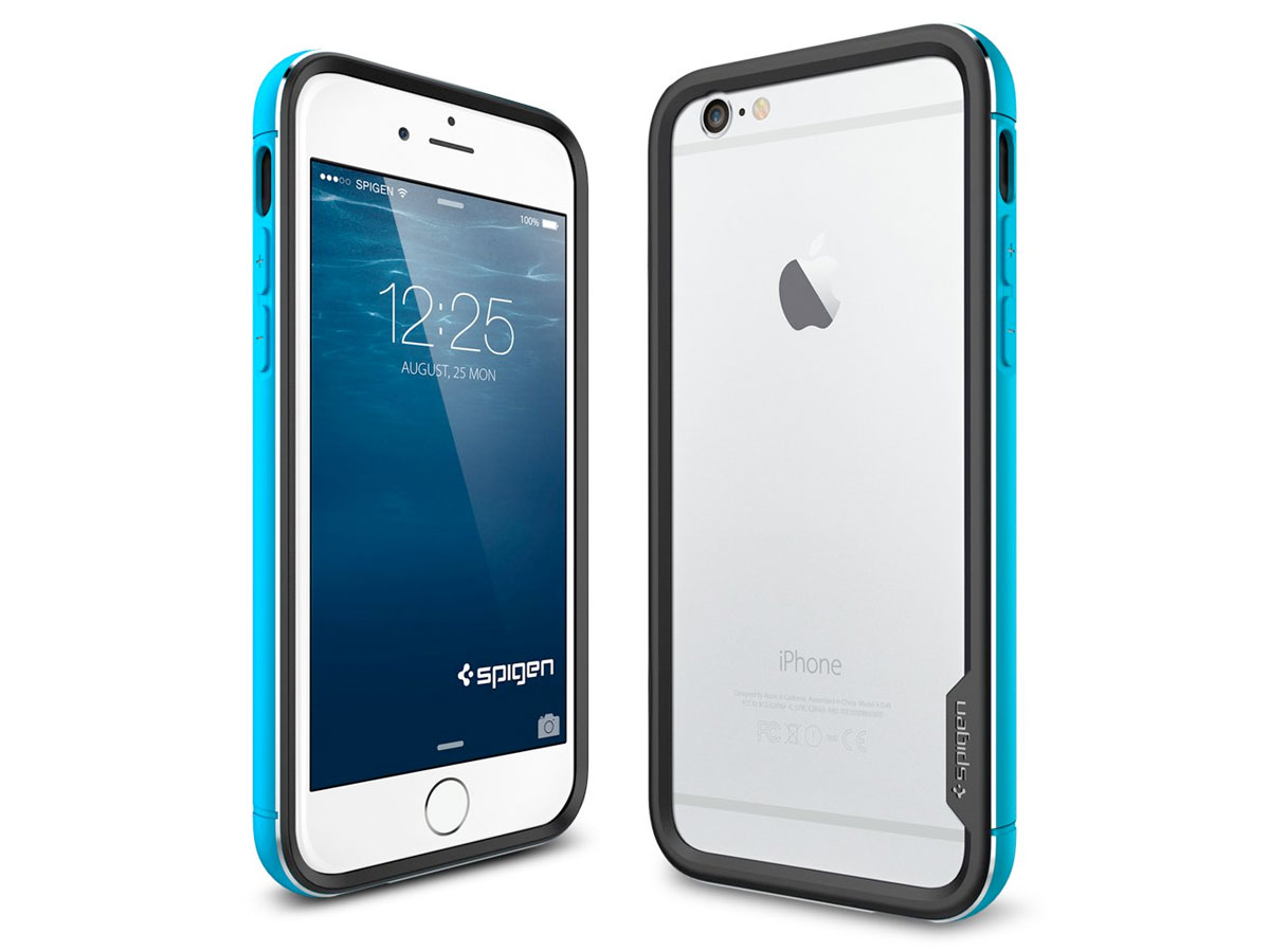 Spigen Neo Hybrid EX Metal Case Blauw - iPhone 6/6s hoesje