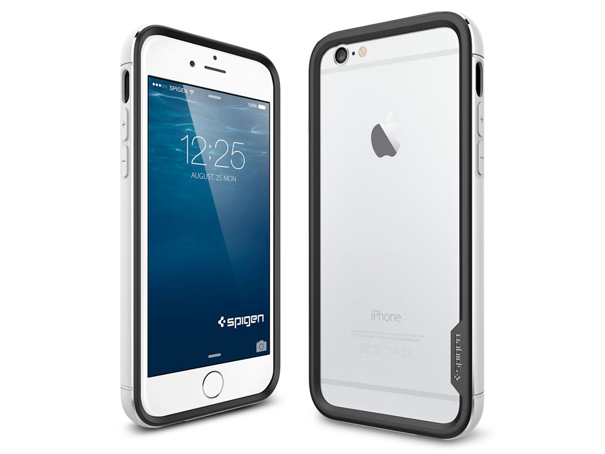 Spigen Neo Hybrid EX Metal Case Zilver - iPhone 6/6s hoesje