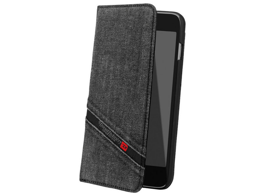 Diesel Black Denim Bookcase Iphone 6, Iphone 6s Plus Hoesje Bookcase