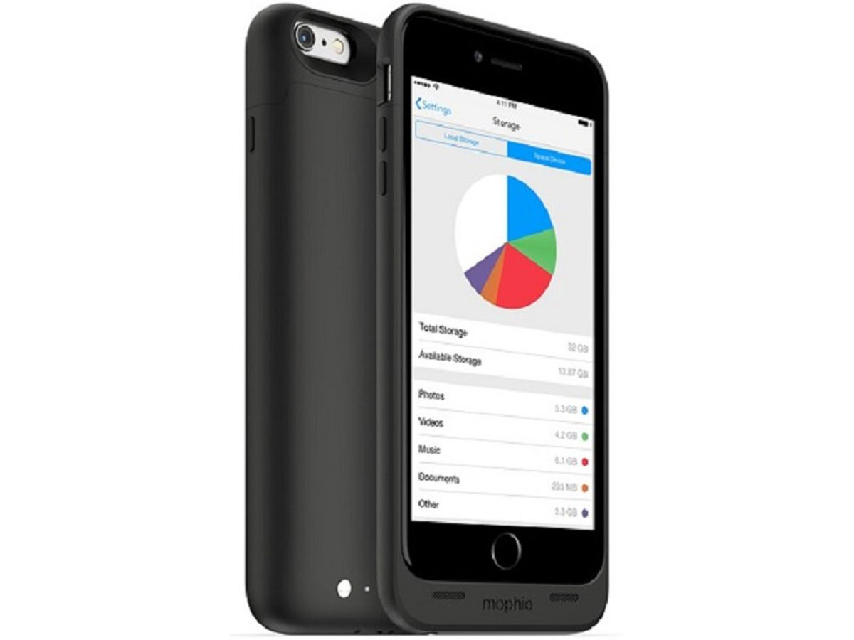 Mophie Juice Pack met 32GB Extra Geheugen - iPhone 6+/6s+ Hoesje