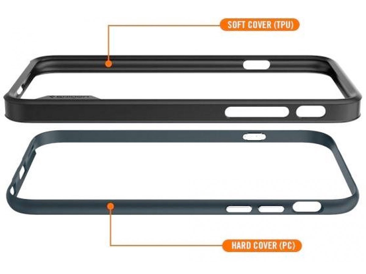 Spigen Neo Hybrid EX Case Gunmetal - iPhone 6+/6s+ hoesje