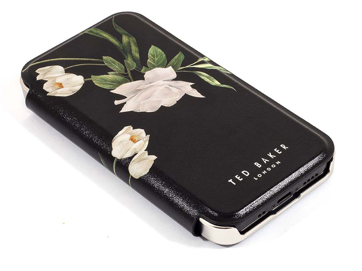 Ted Baker Elderflower Mirror Folio Case - iPhone 12 / 12 Pro Hoesje