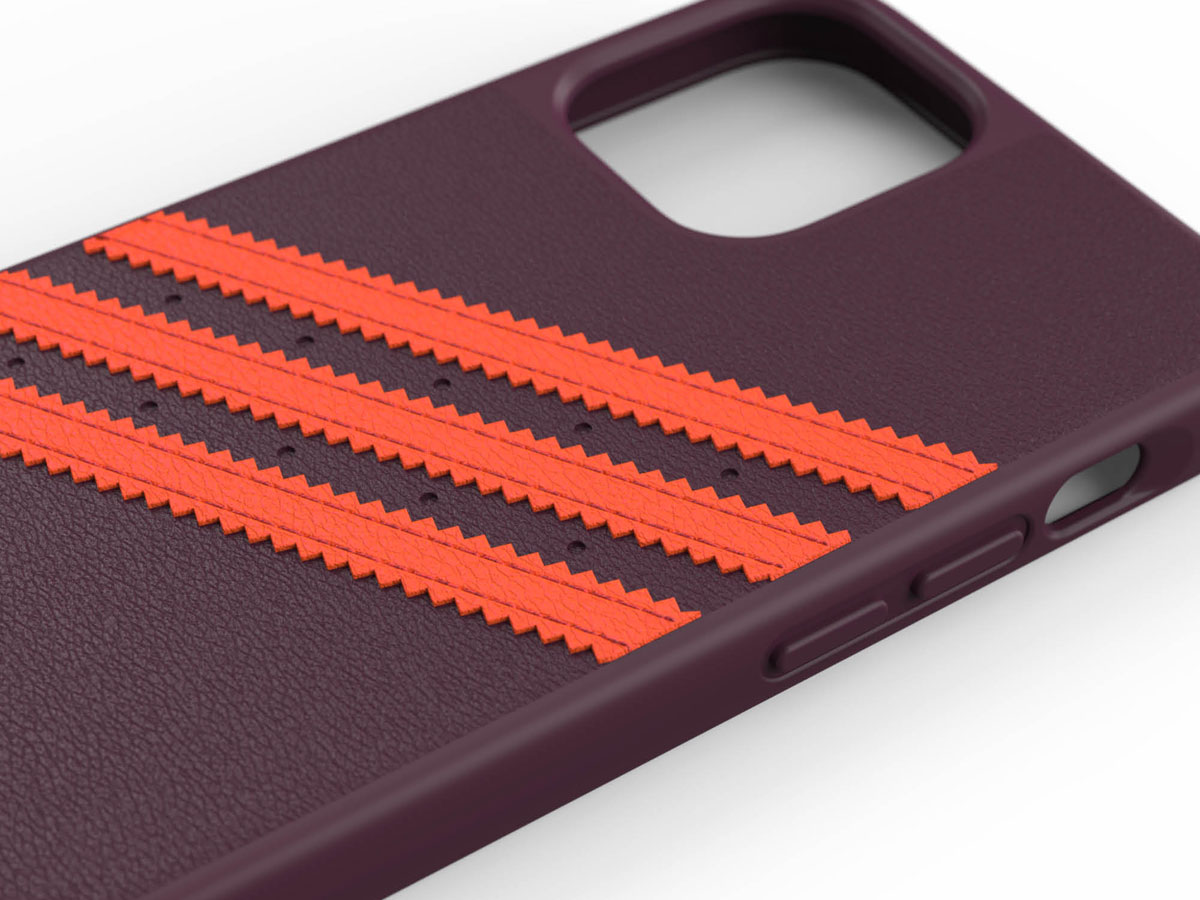 Adidas Originals Case Maroon/Orange - iPhone 12 Mini hoesje