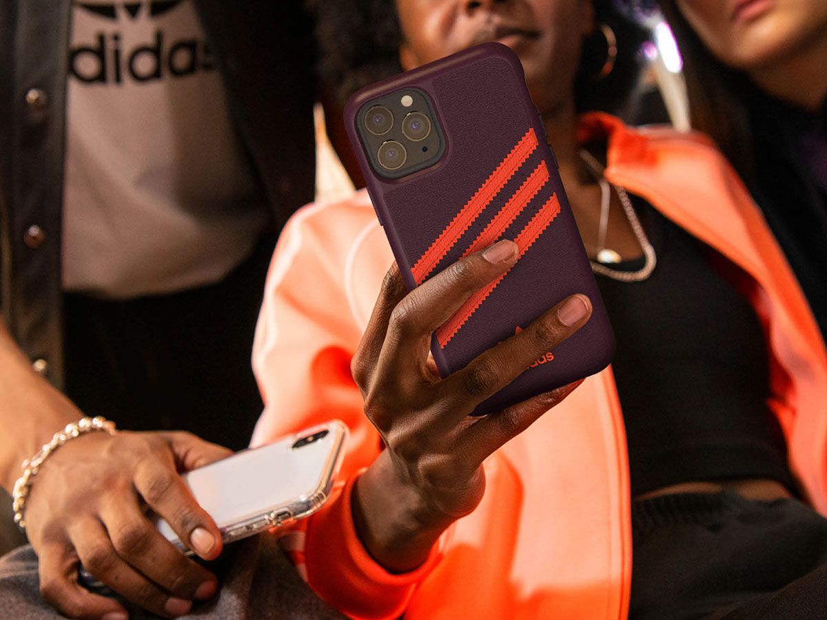 Adidas Originals Case Maroon/Orange - iPhone 12 Mini hoesje