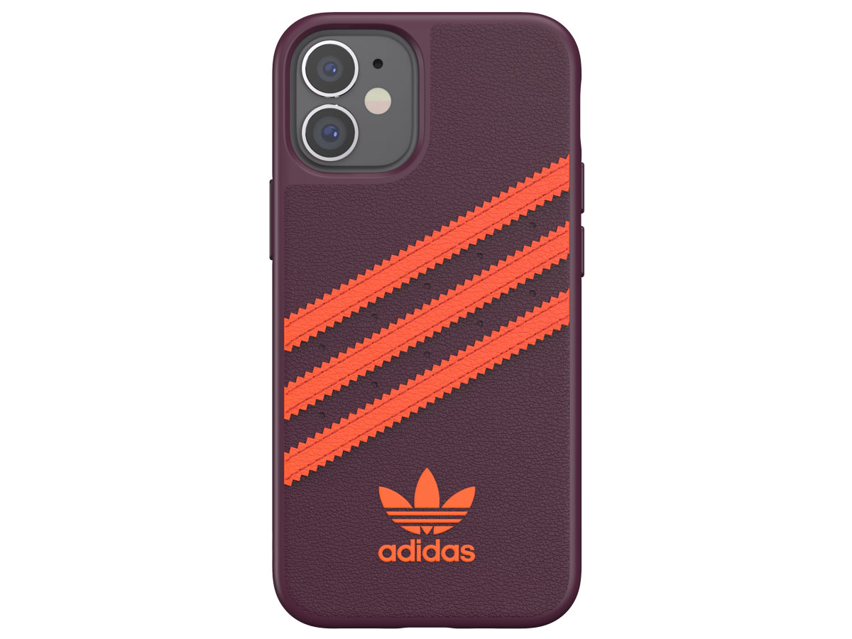 Adidas Originals Case Maroon/Orange - iPhone 12 Mini hoesje