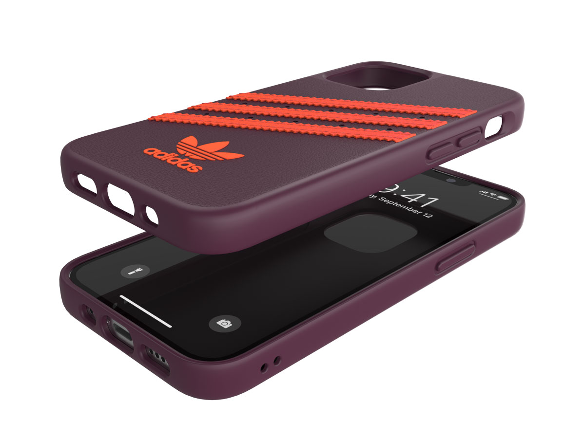 Adidas Originals Case Maroon/Orange - iPhone 12 Mini hoesje