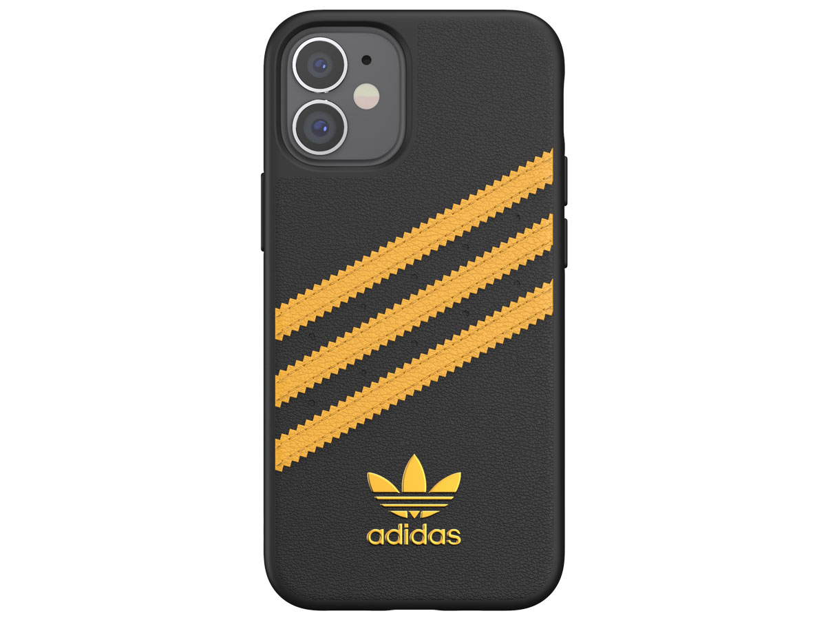 Adidas Originals Case Zwart/Oranje - iPhone 12 Mini hoesje