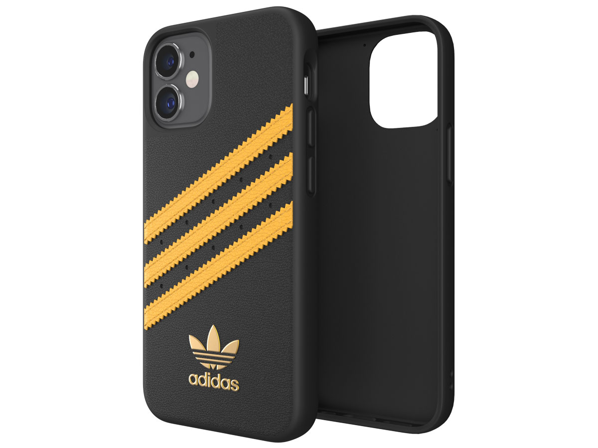 Adidas Originals Case Zwart/Oranje - iPhone 12 Mini hoesje