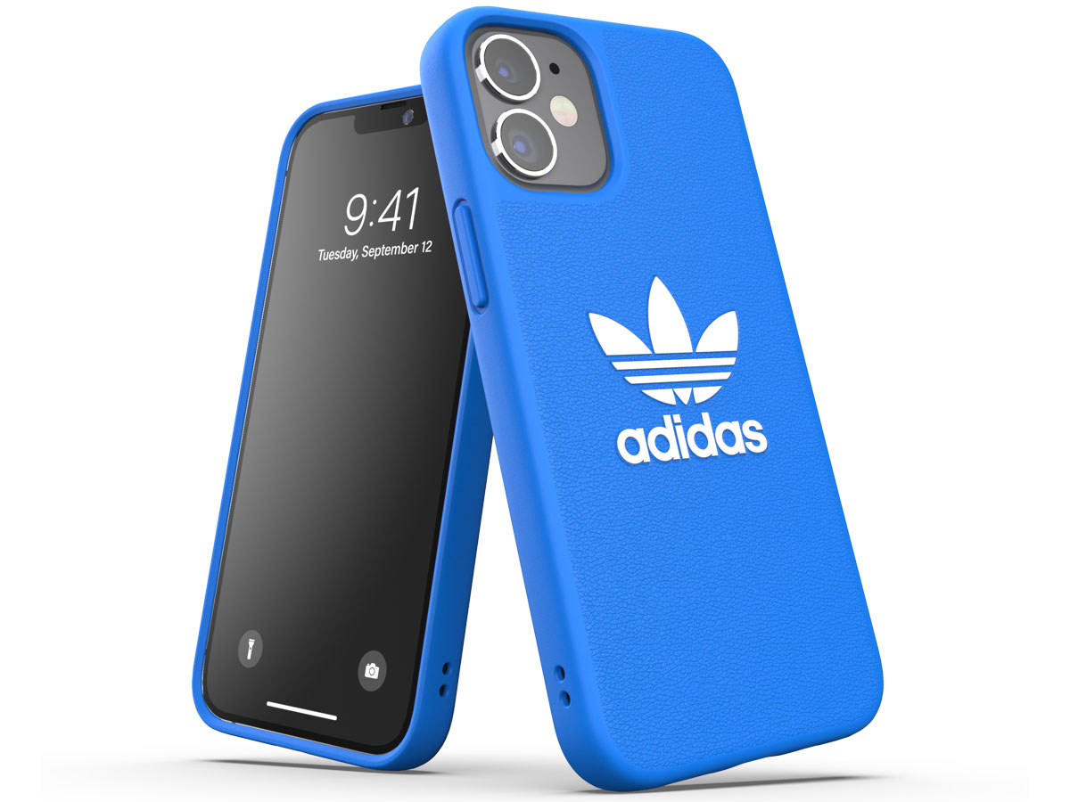 Adidas Originals Logo Case Blauw - iPhone 12 Mini hoesje