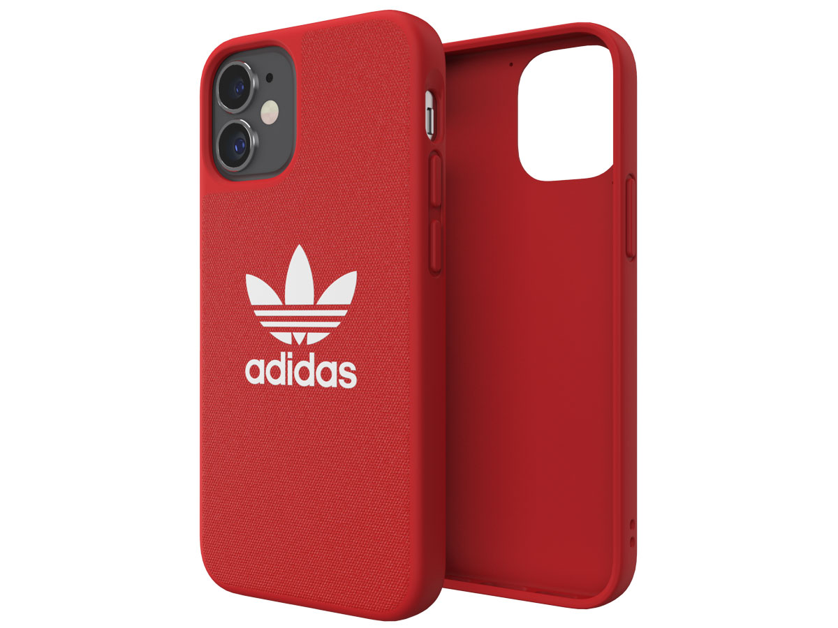 Adidas Originals Logo Case Rood - iPhone 12 Mini hoesje