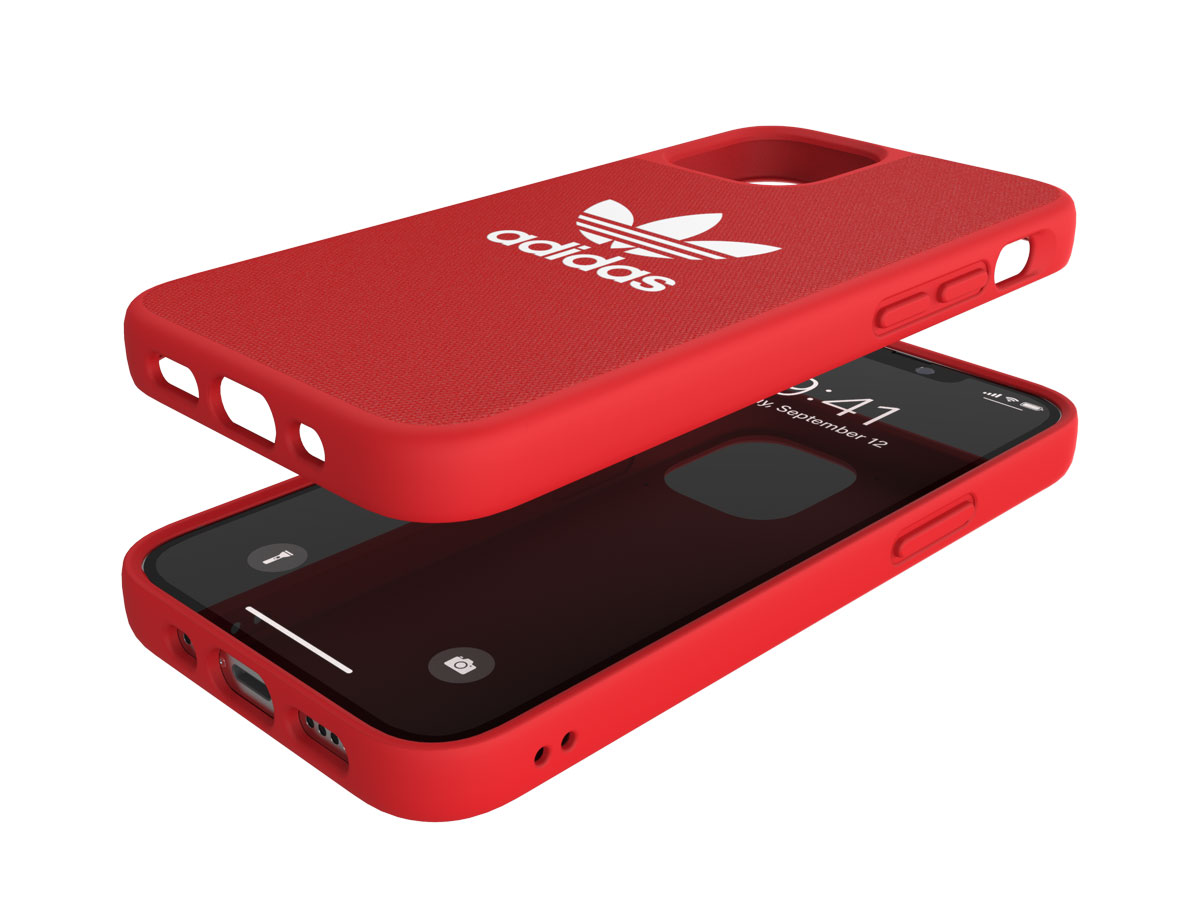 Adidas Originals Logo Case Rood - iPhone 12 Mini hoesje