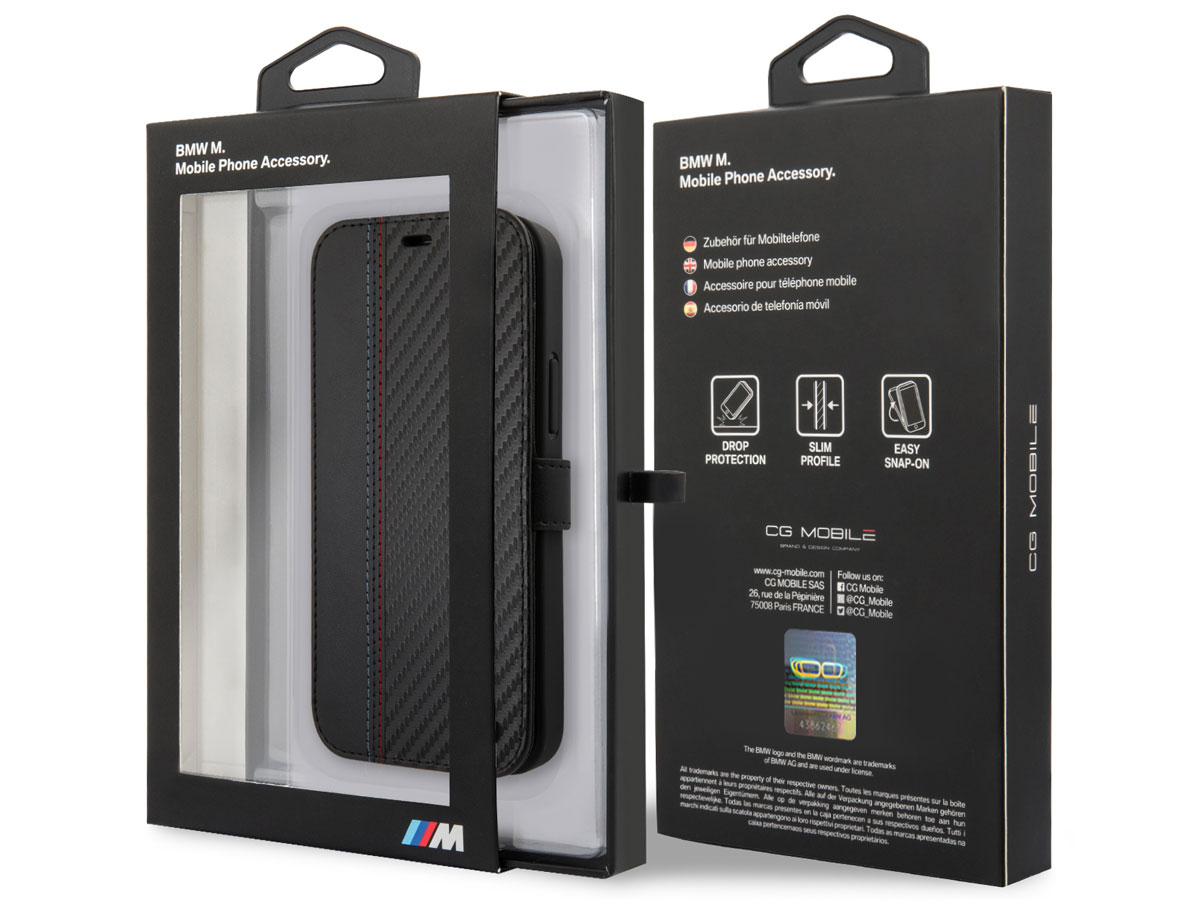 BMW M Sport Color Stitch Bookcase - iPhone 12 Mini hoesje