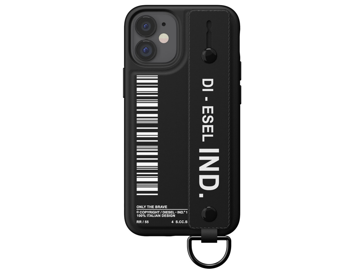 Diesel Handstrap Case Zwart - iPhone 12 Mini hoesje