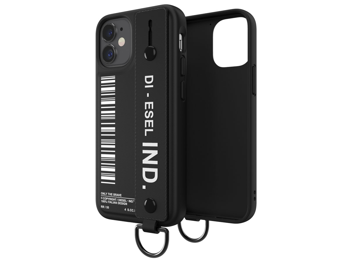 Diesel Handstrap Case Zwart - iPhone 12 Mini hoesje