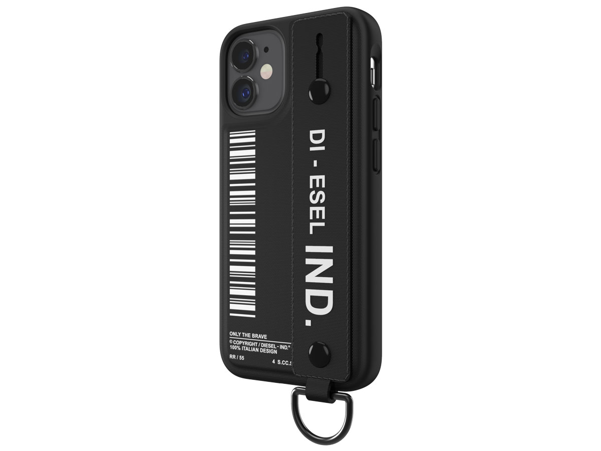 Diesel Handstrap Case Zwart - iPhone 12 Mini hoesje