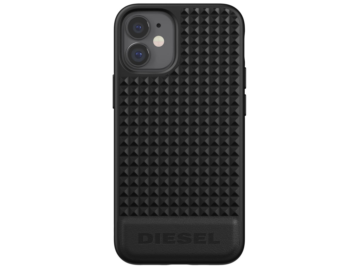 Diesel Leather Studs Case - iPhone 12 Mini hoesje