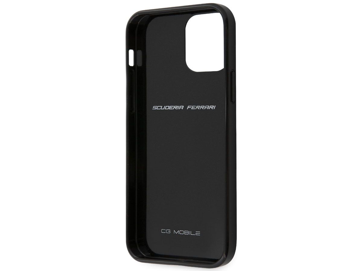 Ferrari Carbon Hard Case Zwart - iPhone 12 Mini Hoesje